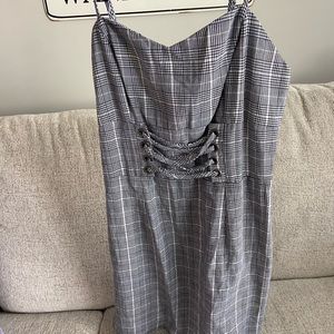 Spaghetti Strap Black/White Dress